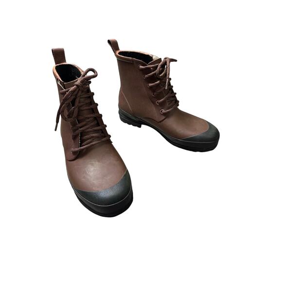 Madewell Shoes - Madewell The Lace Up Lugsole Rain Boot Style MA442